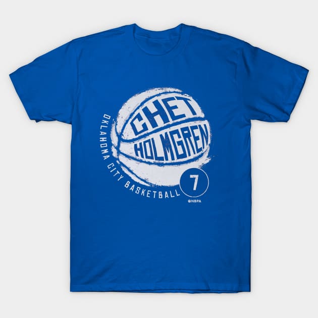 Chet Holmgren Oklahoma City Basketball T-Shirt by TodosRigatSot